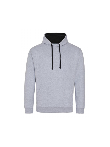 heather grey-jet black