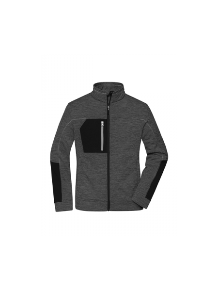 black melange - black - silver