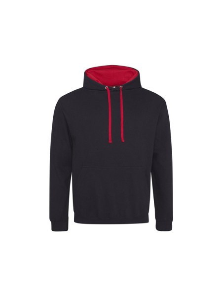 jet black-fire red